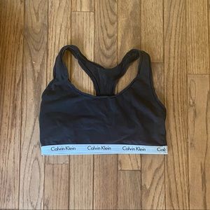 Black Calvin Klein Sports Bra